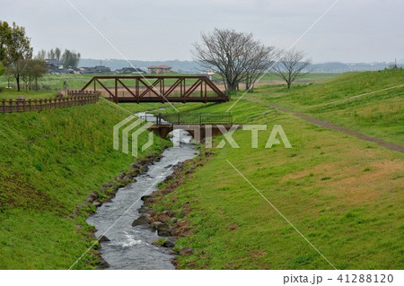 熊本県山鹿市　旧鹿本鉄道　菊池川橋梁 41288120