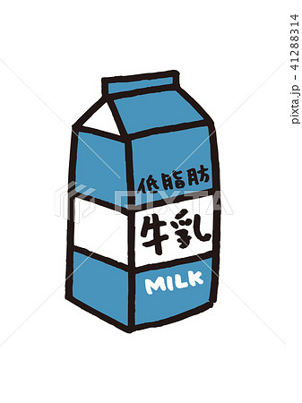 低脂肪乳のイラスト素材