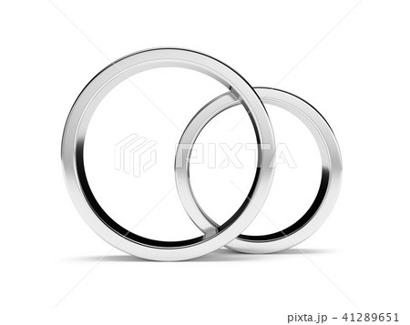 White gold rings front view White gold rings front view 41289651