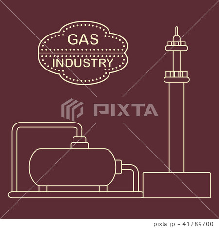 Gas processing plant Gas storage tank. 41289700