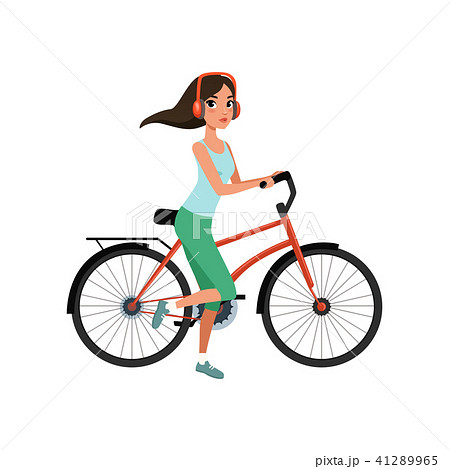 riding a bike