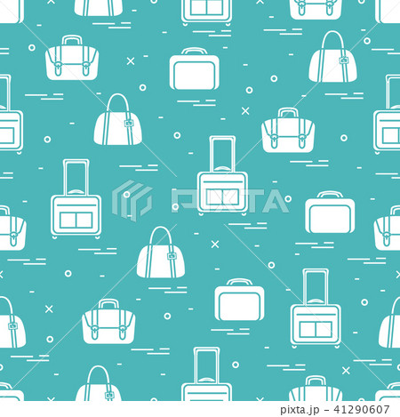 Cute seamless pattern with different bag and Cute seamless pattern with different bag and 41290607