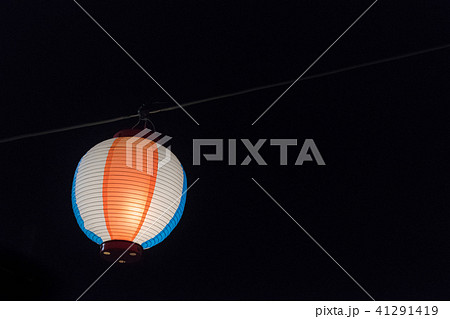 夏祭りのちょうちん 夏祭りのイメージの写真素材
