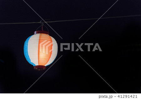 夏祭りのちょうちん 夏祭りのイメージの写真素材