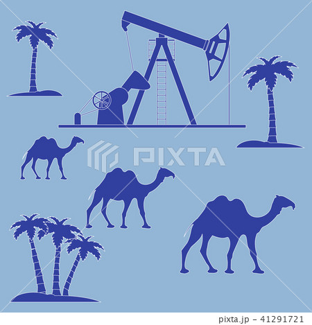 Stylized icon of the equipment for oil production 41291721