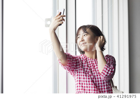 展望台 若い女性 旅行者 41291975