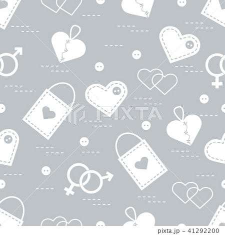 Cute seamless pattern with variety romantic 41292200