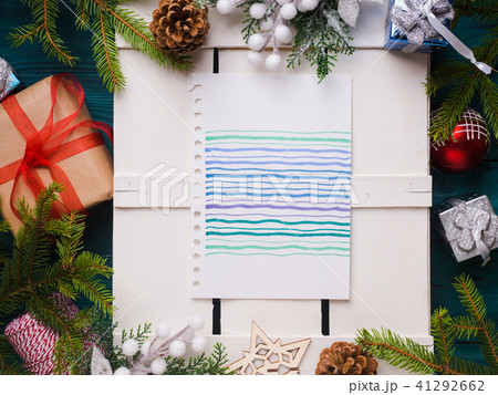Christmas background with colorful card 41292662