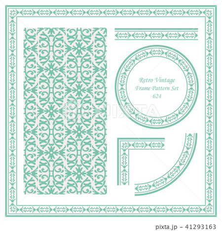Vintage border seamless pattern background setのイラスト素材 [41293163] - PIXTA