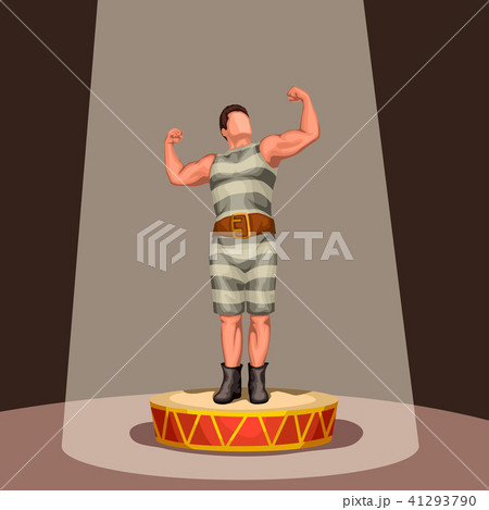 heroic pose of strong man heroic pose of strong man 41293790