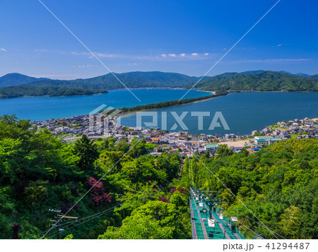 日本三景の天橋立 新緑の丹後半島天橋立 41294487