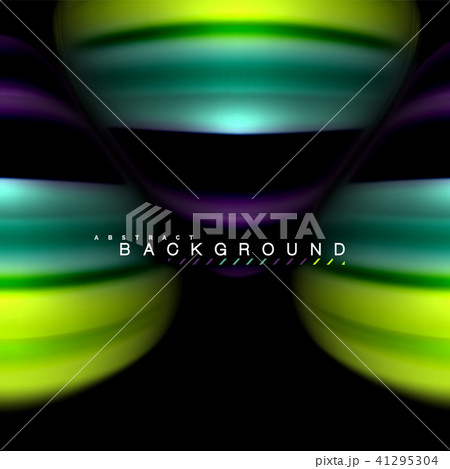 Fluid mixing colors vector wave abstract background design. Colorful mesh waves 41295304