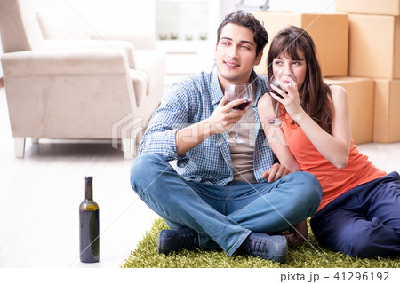 Young family celebrating wedding anniversary Young family celebrating wedding anniversary 41296192