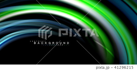 Multicolored wave lines on black background design 41296215