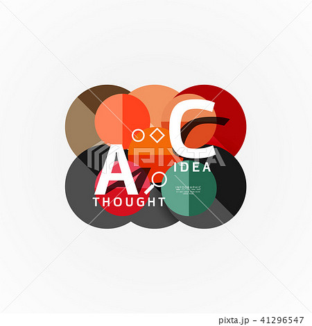 Vector infographic options banner, paper style design 41296547