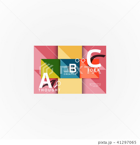Geometric design abstract option infographics 41297065