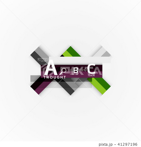 Geometric design abstract option infographics 41297196