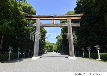 橿原神宮 第二鳥居の写真素材