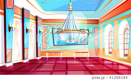 Ballroom with chandelier vector illustration 41306184