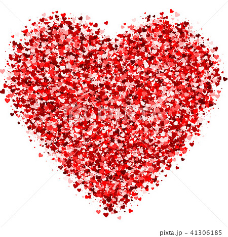 card with shimmer little red hearts 41306185