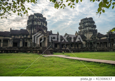 View from inside an Angkor Wat in Siem Reap. 41306637