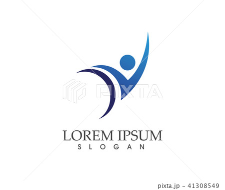Human character logo sign,Health care logo 41308549