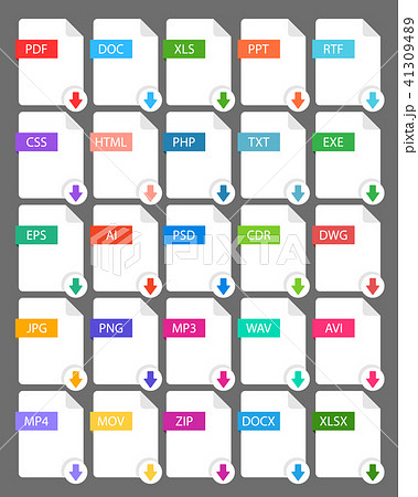 file extension - set color icon. 41309489