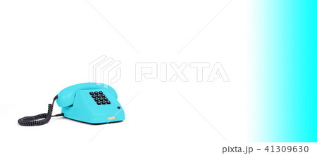 Vintage telephone - Blue 41309630