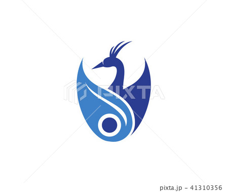 peacock head logo and symbols template icon appのイラスト素材 [41310356] - PIXTA