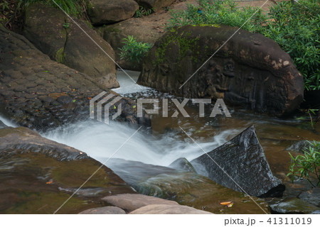 Kbal Spean the mystery waterfall on Kulen mountain 41311019