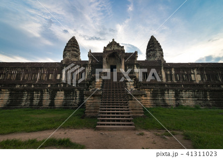 View from inside an Angkor Wat in Siem Reap. 41311023