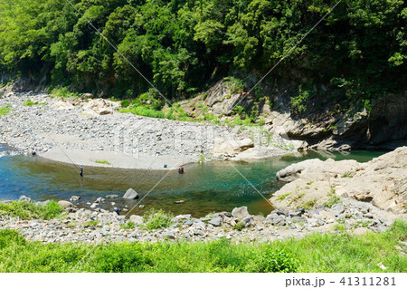 桂川渓谷での鮎釣り 桂川渓谷での鮎釣り 41311281