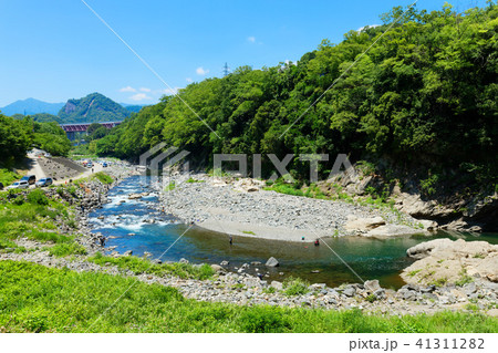 桂川渓谷での鮎釣り 41311282