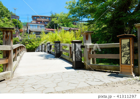 甲斐の猿橋と青空 41311297