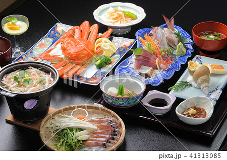温泉宿の食事 和食の集合 温泉宿の食事 和食の集合 41313085