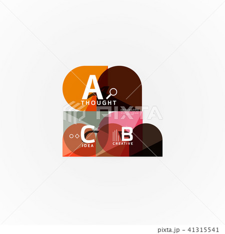 Geometric design abstract option infographics 41315541