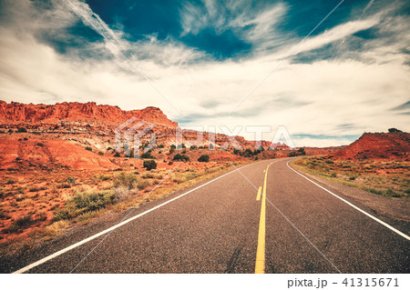 Scenic road in the Capitol Reef National Park, USA 41315671