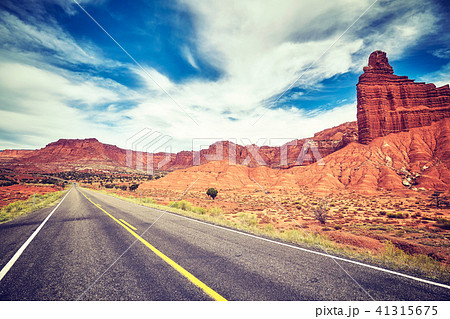 Scenic road in the Capitol Reef National Park, USA 41315675
