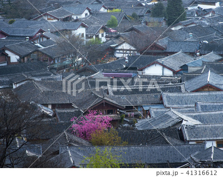 世界遺産 麗江古城 街並み 世界遺産 麗江古城 街並み 41316612