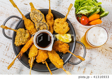 串揚げ 串カツ　 Deep-fried skewers 41316933