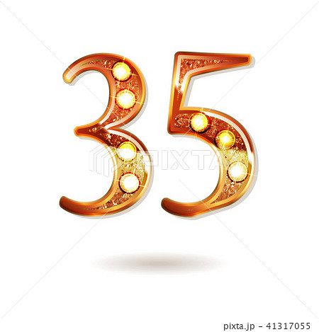 35 years gold anniversary celebration logo 41317055