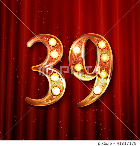 39 years anniversary celebration logotype 41317179