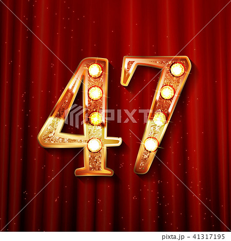 47 years anniversary celebration logotype 41317195