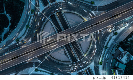 Highway, Expressway, Motorway, Aerial view 41317414