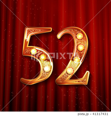 52 years anniversary celebration design 41317431