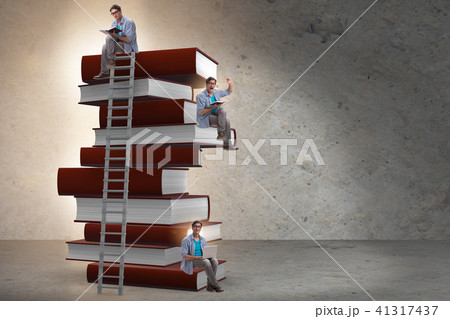 Education concept with books and people 41317437