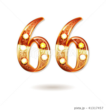 66 years anniversary celebration design 41317457