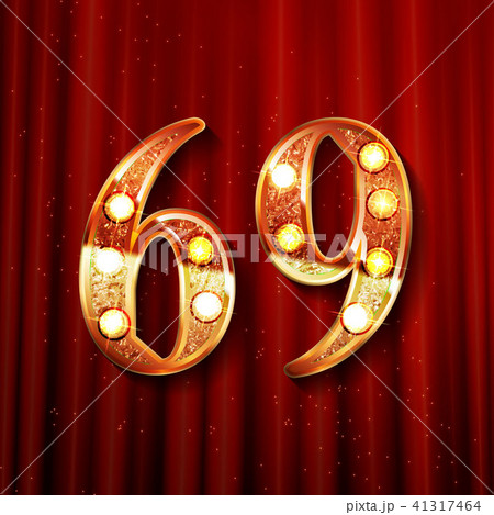 69 years anniversary celebration design 41317464