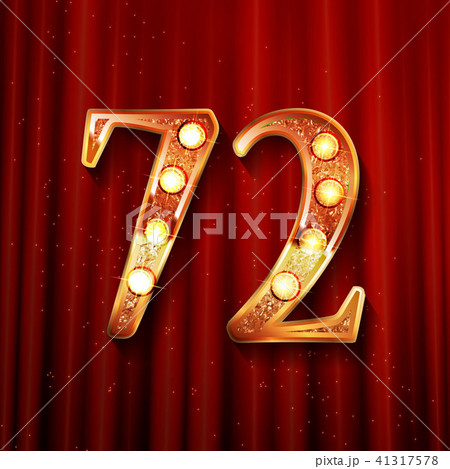 72 years anniversary celebration design 41317578