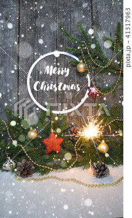 Merry Christmas and Happy New Year. Background 41317963